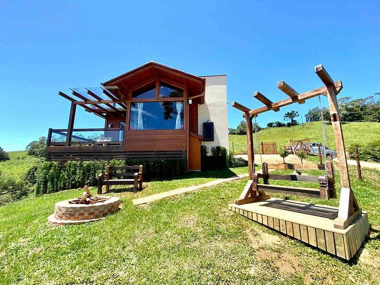 Chalé Doce Recanto com Hidro e Café da Manhã