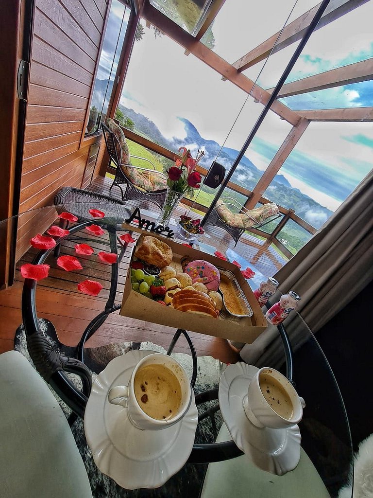 Chalé Doce Recanto com Hidro e Café da Manhã