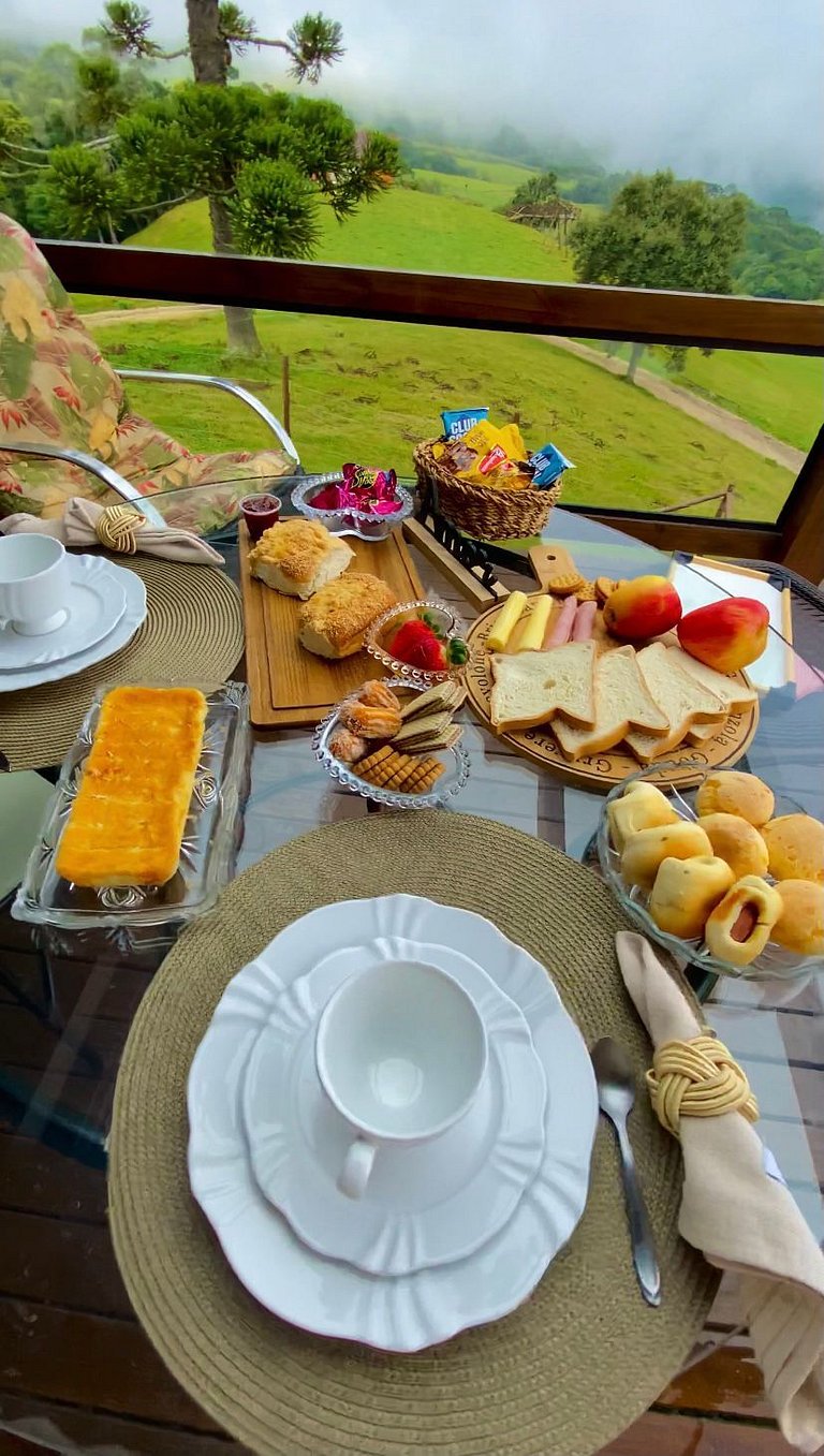 Chalé Doce Recanto com Hidro e Café da Manhã