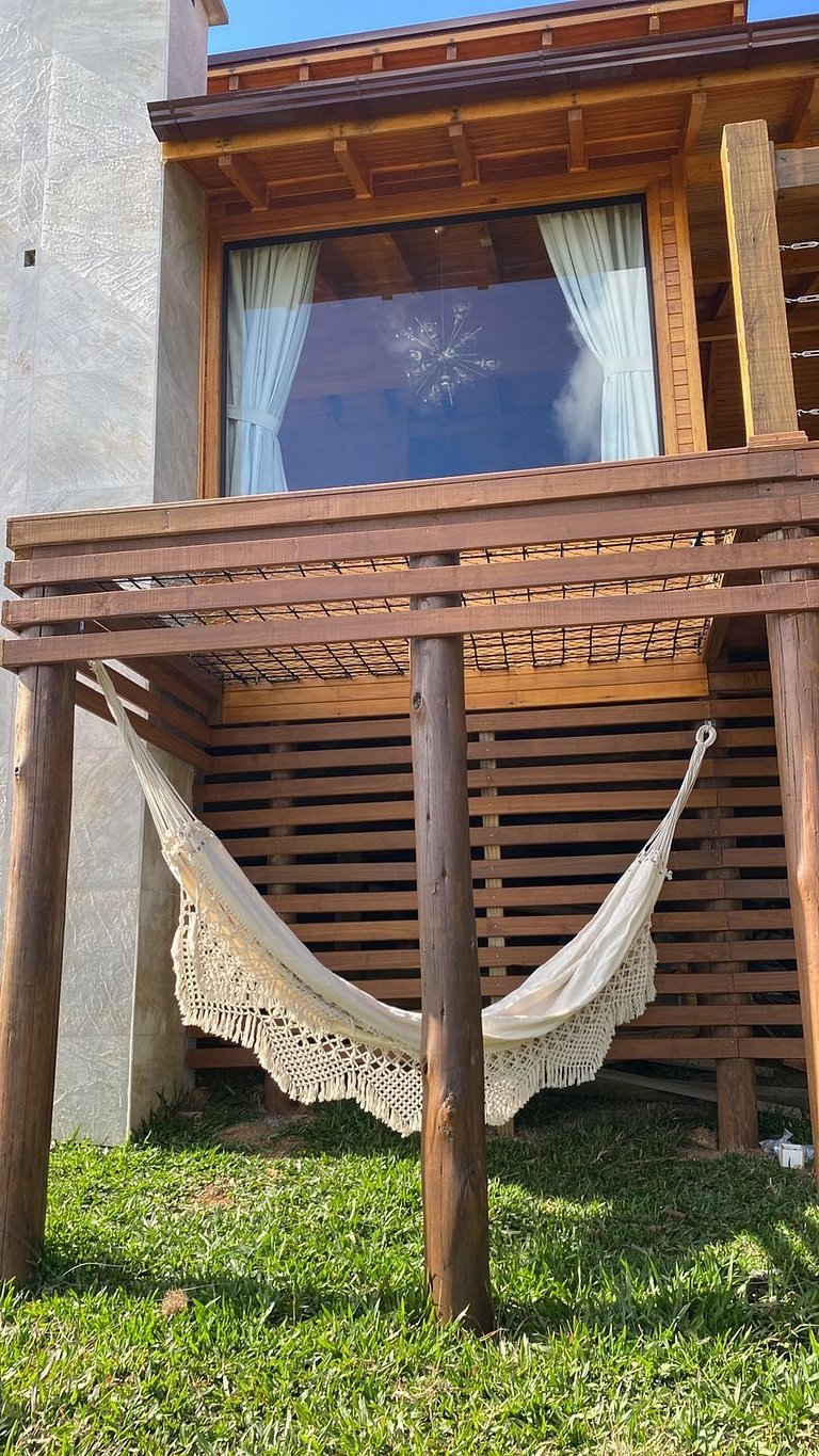 Chalé Mirante com hidro e café da manhã