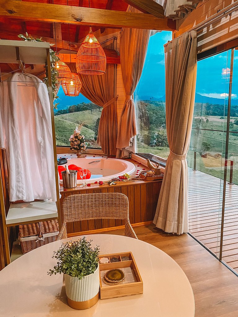 Chalé Ágata com Hidro e Café da Manhã