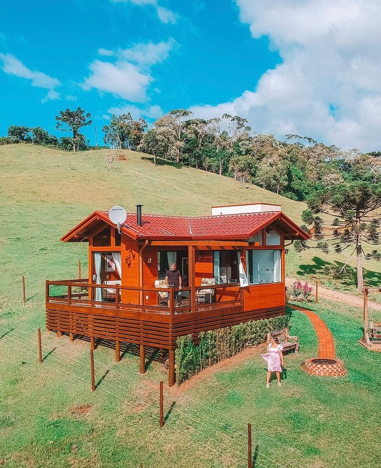 Chalé Doce Recanto com Hidro e Café da Manhã
