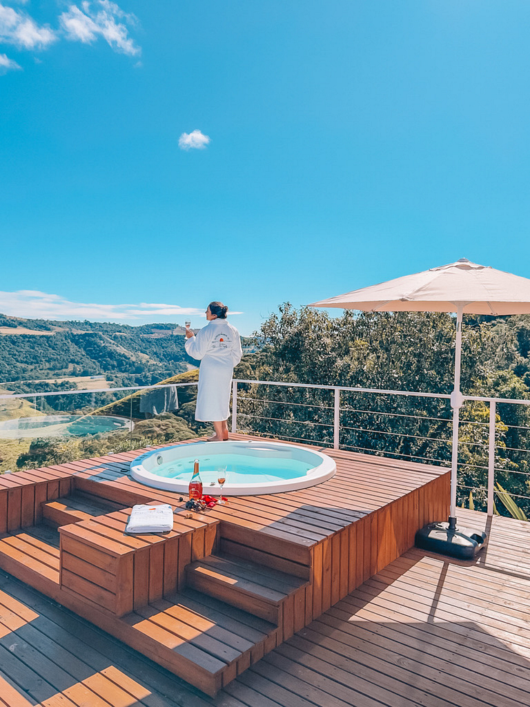 Domo Estelar com Banheira e Jacuzzi