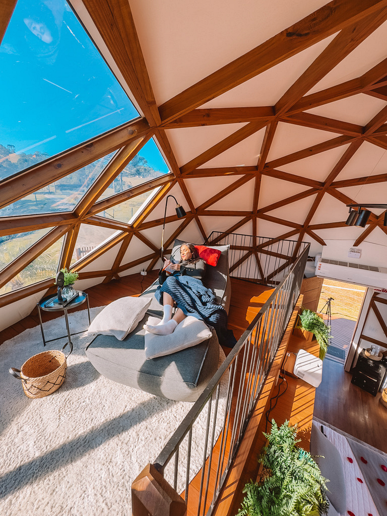 Domo Estelar com Banheira, Jacuzzi e Café da Manhã