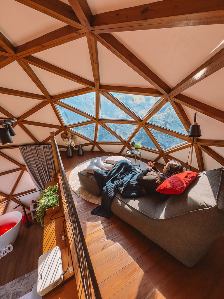 Domo Estelar com Banheira, Jacuzzi e Café da Manhã