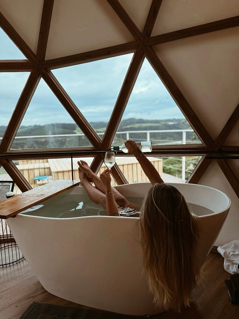 Domo Estelar com Banheira, Jacuzzi e Café da Manhã